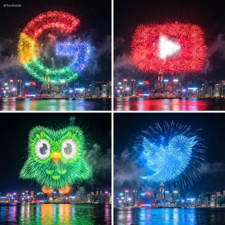 都市の夜空を彩る見事な花火の写真