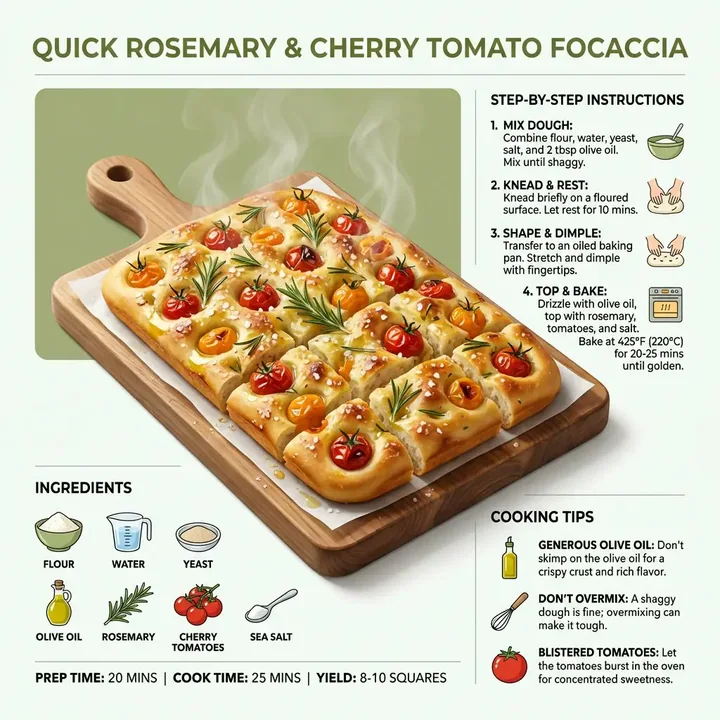 Photographie culinaire de focaccia au style moderne minimaliste et pur