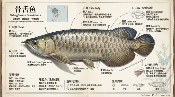 博物馆展品级别鱼类知识科普图谱