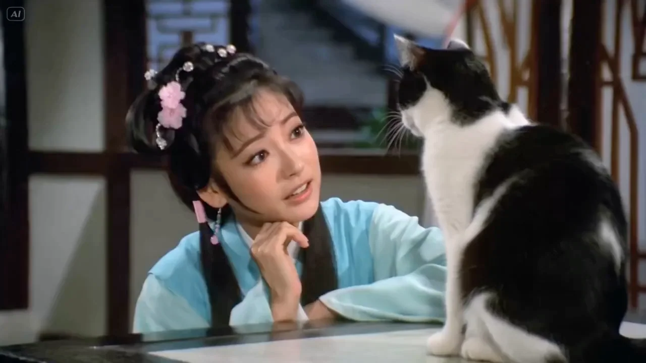 邵氏武侠風の猫が去勢後、美女に変身