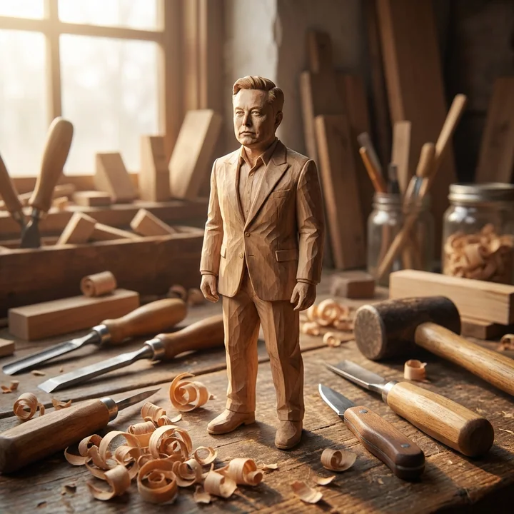 Miniature sculptures en bois gravés à la main par des artisans