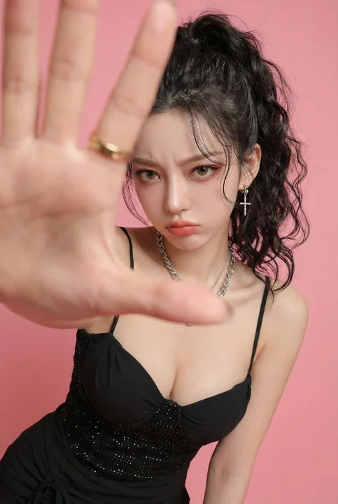 Cute and fierce girl