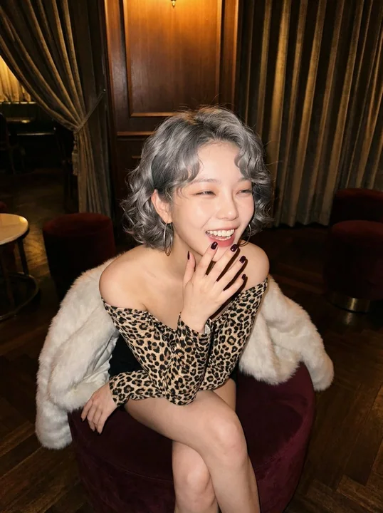 Old Shanghai Style Silvery Gray Hair
