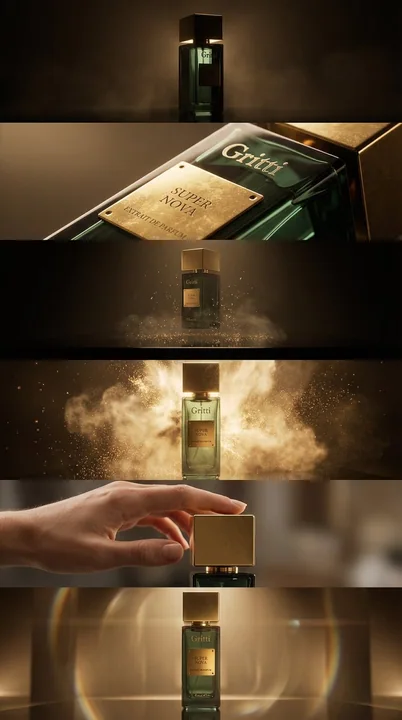 Luxurious Product Visual Feast Under the Golden Glow of Night