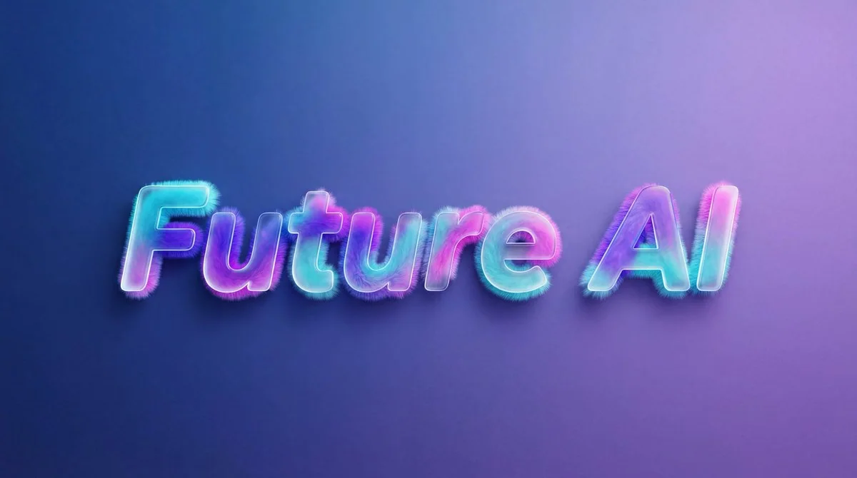 Art textuel en verre avec des éléments de peluche et de technologie futuriste