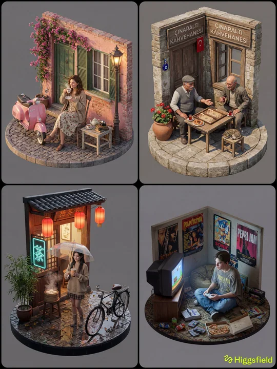 Сверхреалистичный 3D изометрический вид