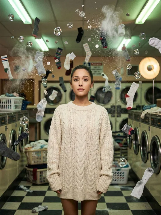 The suspended moment of silence in the vintage laundry shop of loss.