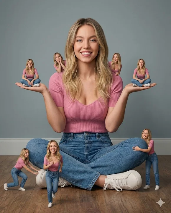 Фэнтези-фотосессия: Девушка и семь миниатюрных копий