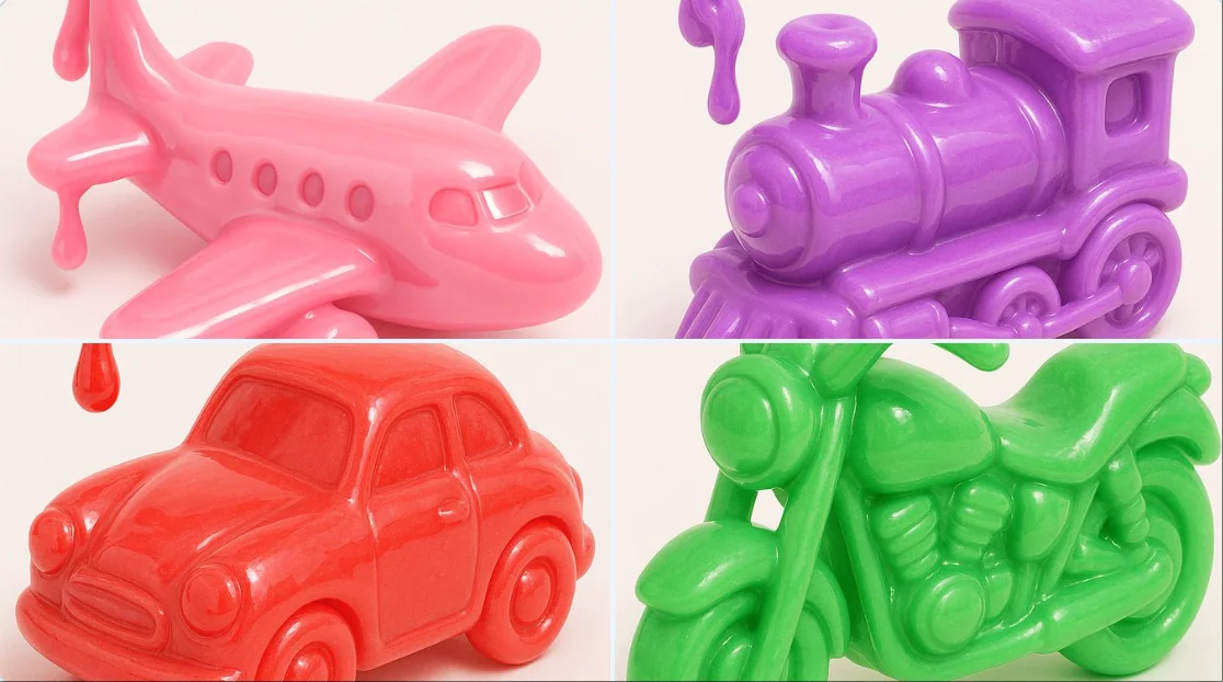 Camion de transport de jouets en slime