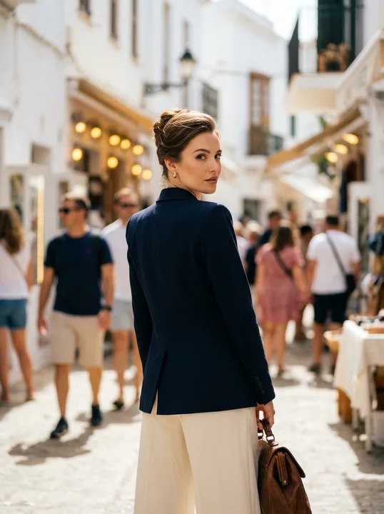 Mediterranean Street Old Money Style Retro Glamour