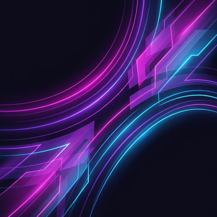 光影流动与动态平衡的抽象曲线
