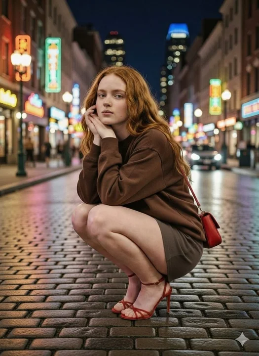 تصوير شوارع المدينة بمستوى سينمائي تحت أضواء النيون