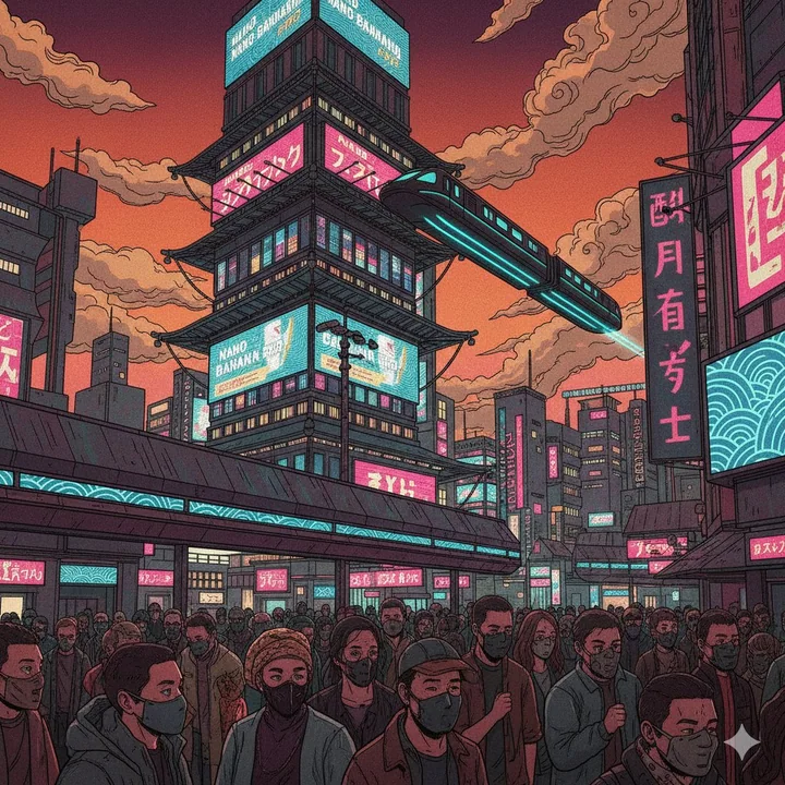 Landau de l'Antoinette en style cyberpunk