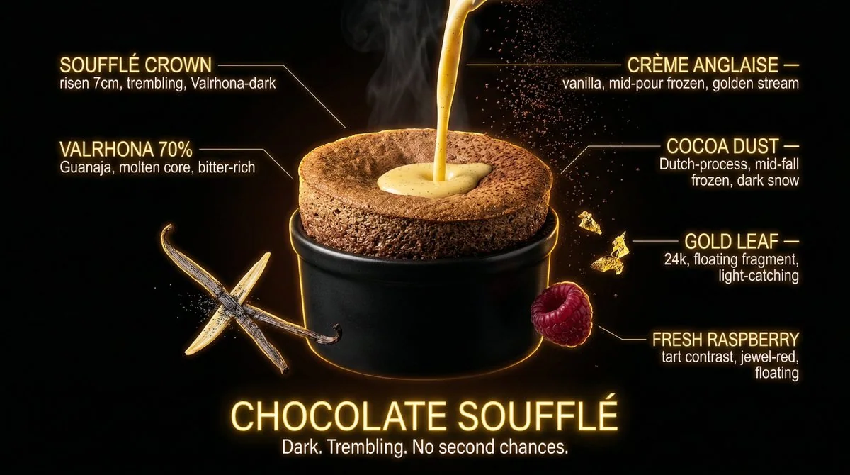 Neon Black Gold Temptation Ultra-realistic Food Advertisement