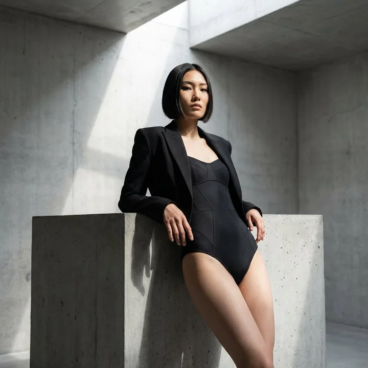 Minimalist Haute Couture Aesthetics and Hasselblad Texture