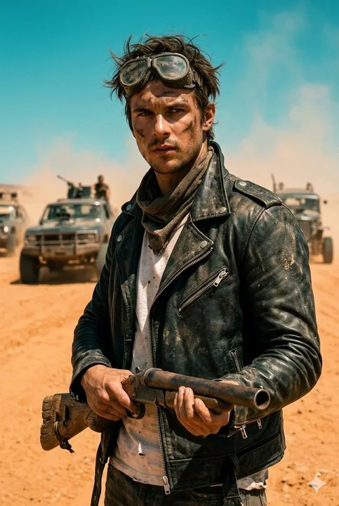 Wasteland Sprint: Post-Apocalyptic Survivor with a Shotgun