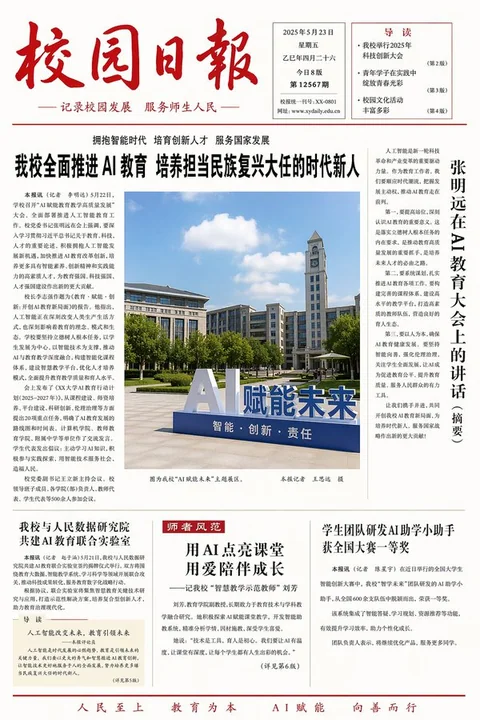AIに注目する学校新聞