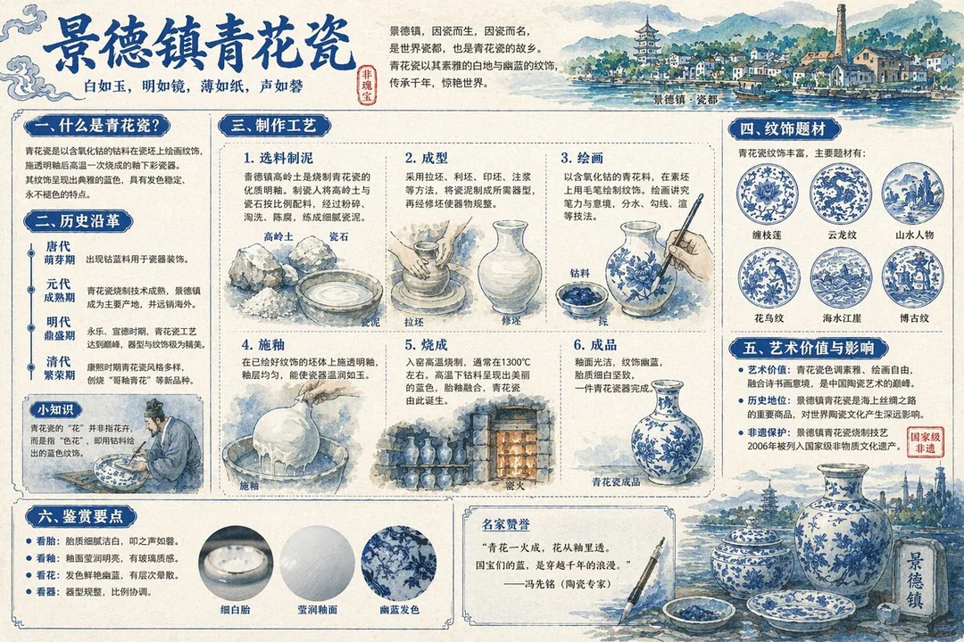 景徳鎮青花磁器全景解説図譜