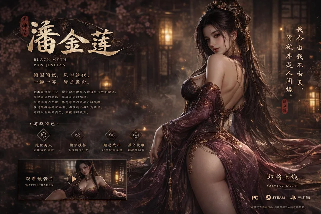 Couverture du jeu Black Myth: Pan Jinlian, absolument magnifique