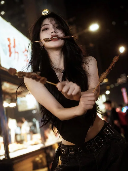 Cold Beauty Night Market BBQ Three-Knife Style