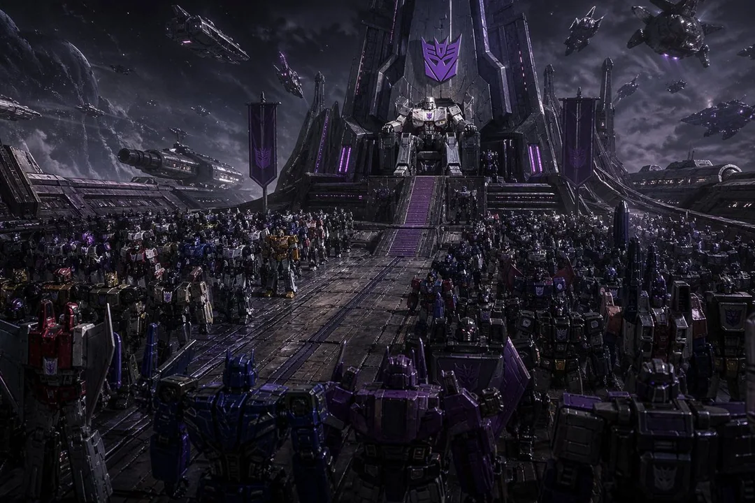 Plan de formation des vaisseaux spatiaux extraterrestres Decepticons