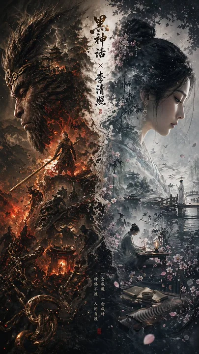 Black Myth and Li Qingzhao Interwoven in a Dream