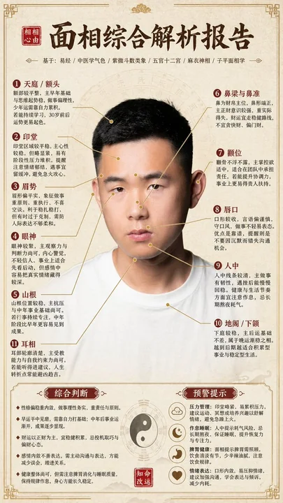 玄学大師の面相精批図解