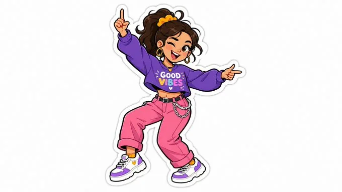 Illustration mignonne au style de calque dessiné à la main