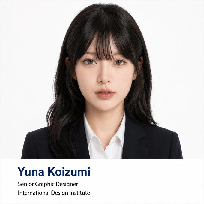High-end Business ID Photo Avatar Poster Design