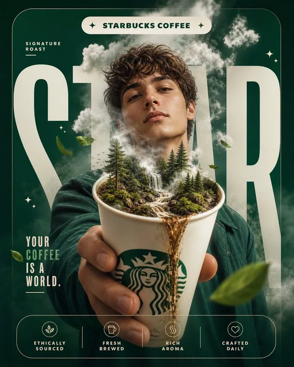 Creative Concepts and Design of Coffee Posters