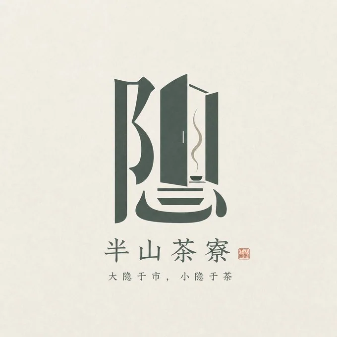 漢字意象徽記　中国風ロゴ