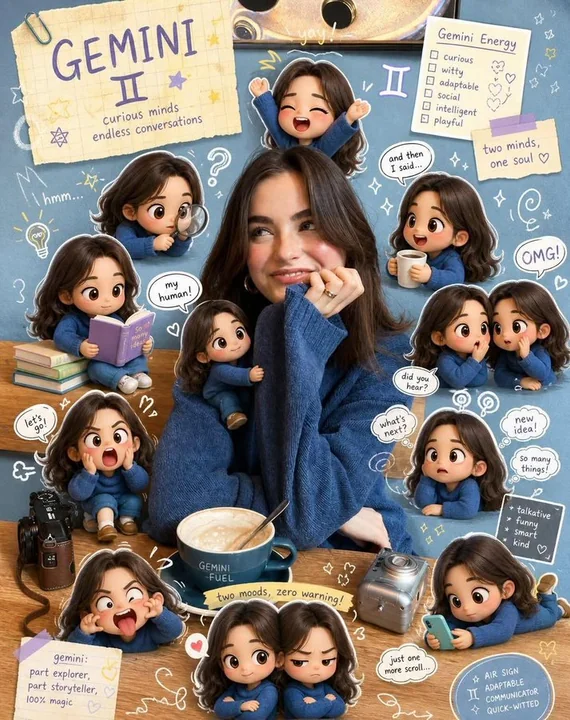 Cute Style Poster with Taurus Traits