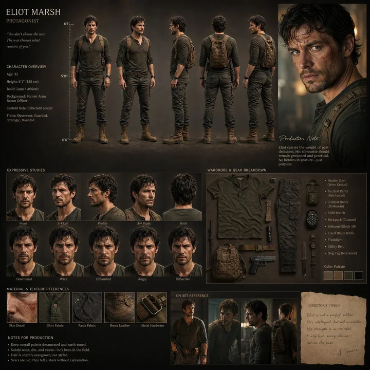 Movie Industrial-Level Realistic Character Design Plan