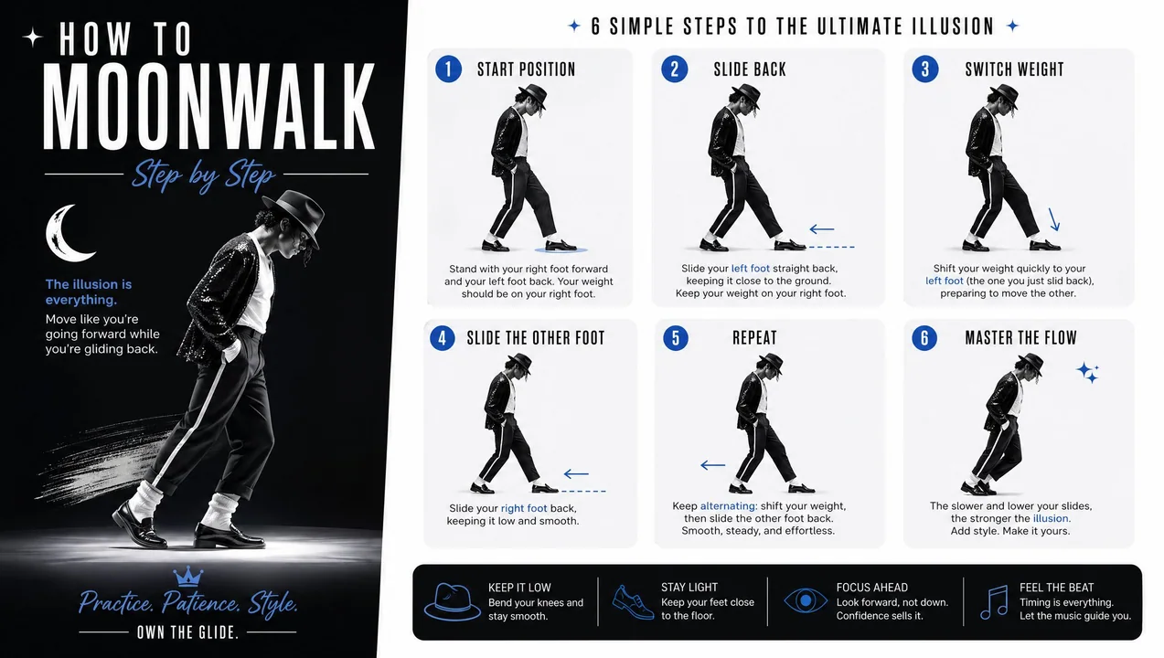 Conception d’une affiche pédagogique sur le moonwalk