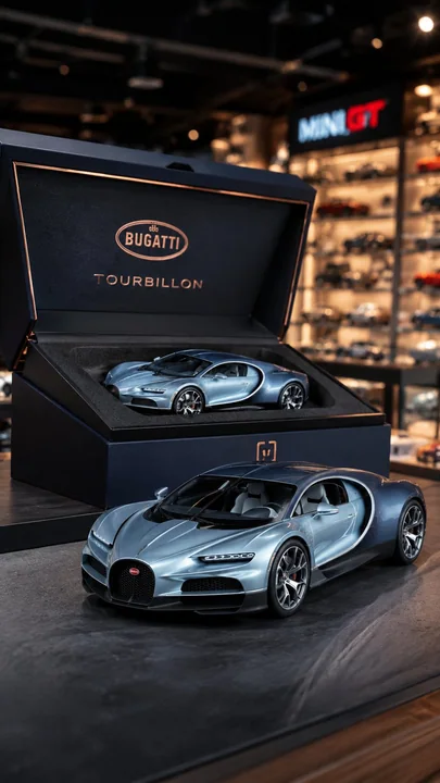 Luxury alloy car model toy photography and exquisite gift box