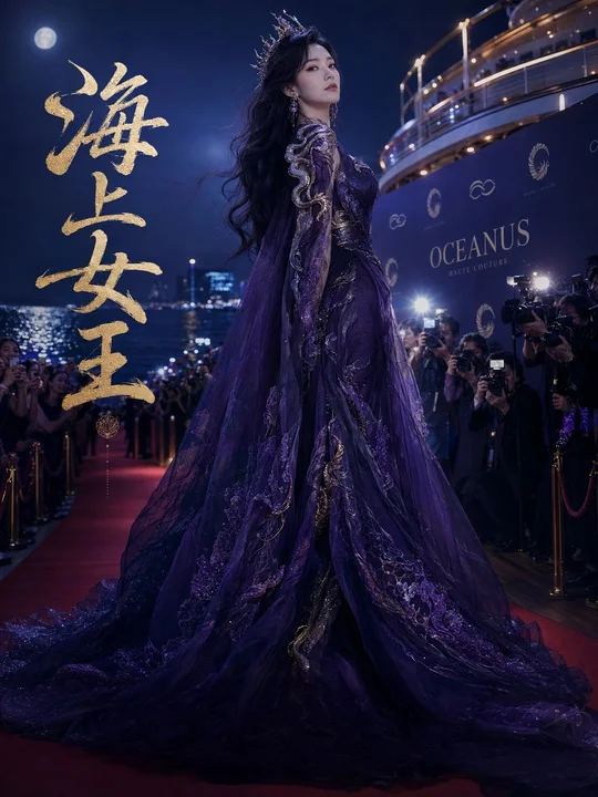 海上女帝の高級ファッション映画ポスター