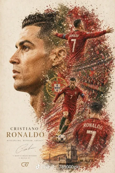 Athlete cinematic collage poster design