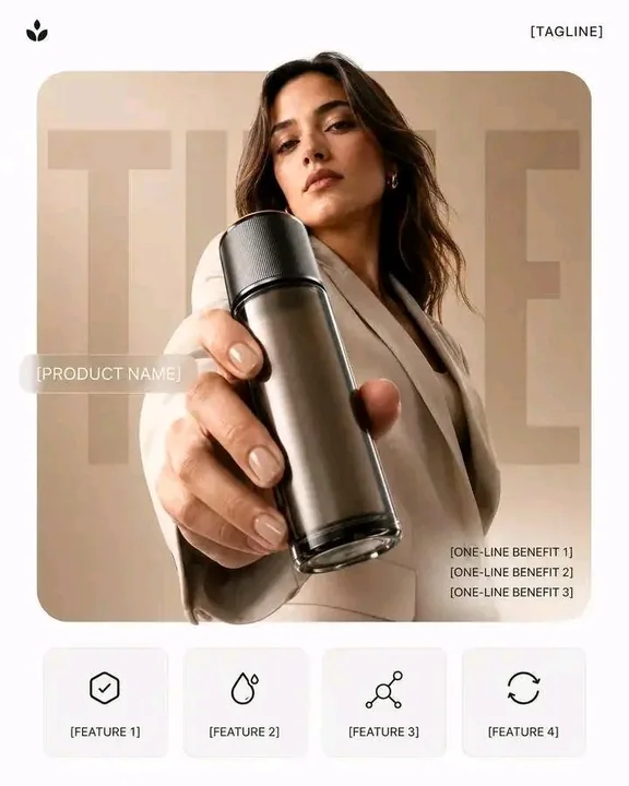 تصوير تجاري لملصقات دعائية لمنتجات راقية