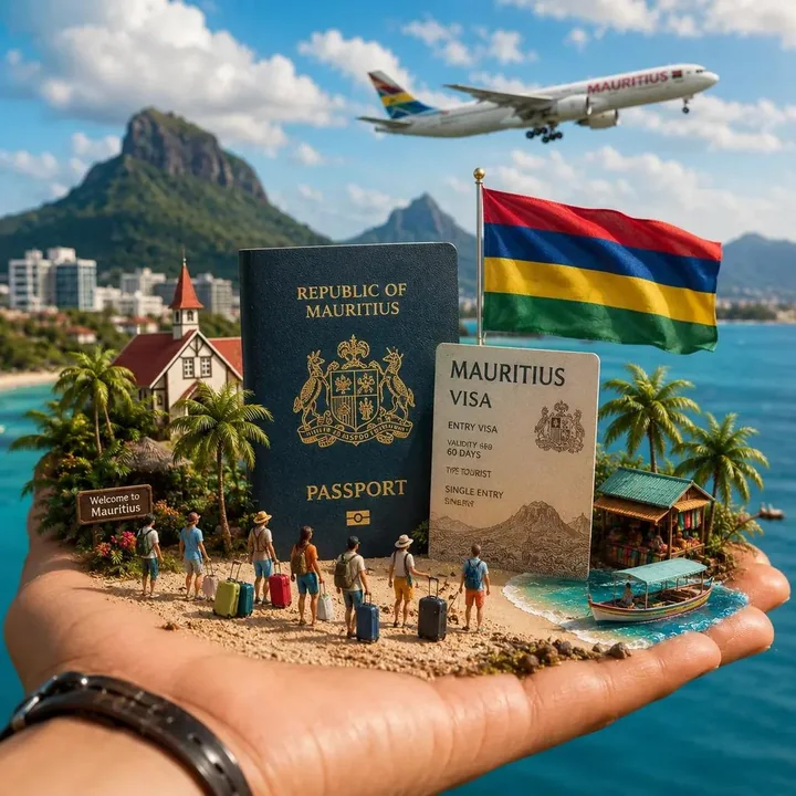 A miniature global travel landscape in the palm of your hand