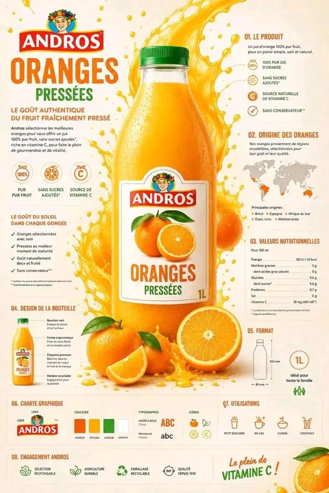 Advanced brand infographic advertisement design prompt words