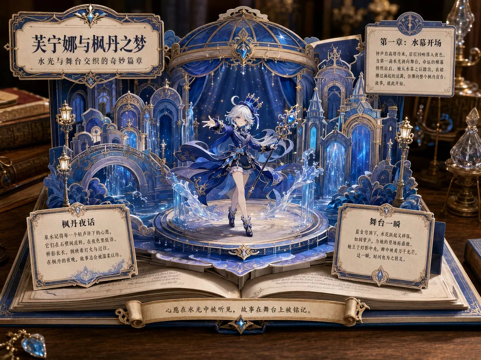 Dream 3D pop-up theater poster prompt