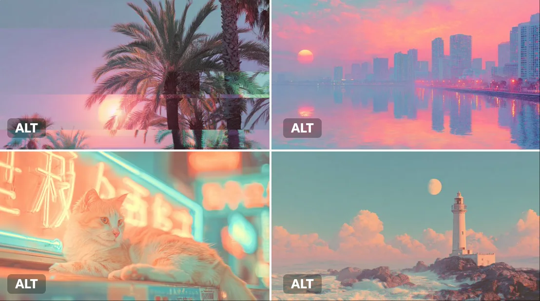 Déformation vaporwave onirique