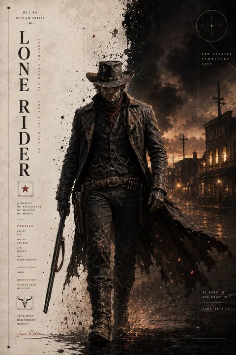 ダーク・ウェスタン・アウトロー ハイクラス映画感ポスター
