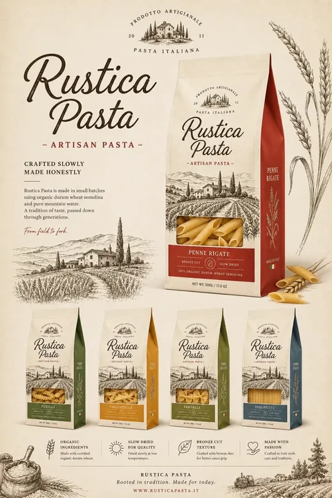 Retro Minimalist Food Packaging Design Showcase