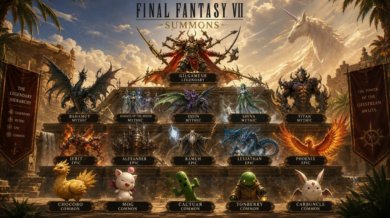 最終ファントム7召喚獸レベルランキングポスター
