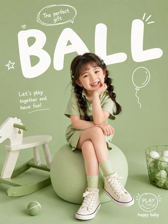 韓国系のキュートで遊び心のある子供服ファッションブランドのビジュアルブック