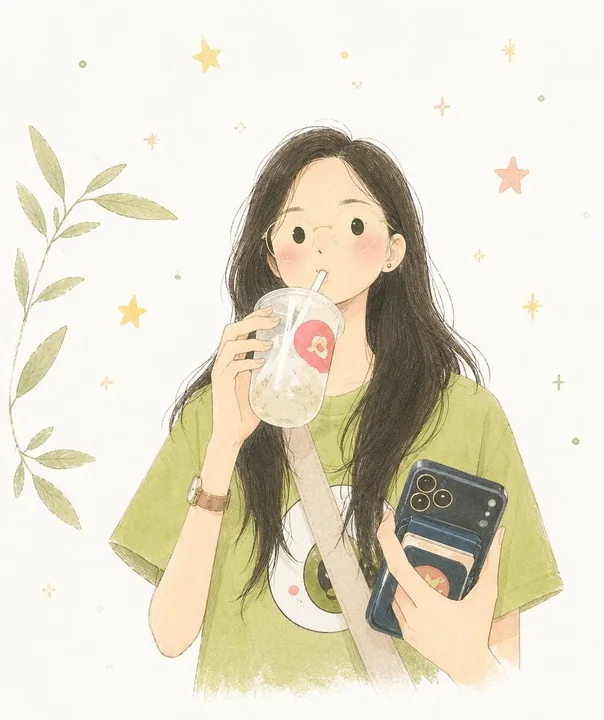 ノルディックミニマルスタイルの手描き子供向け絵本の挿絵