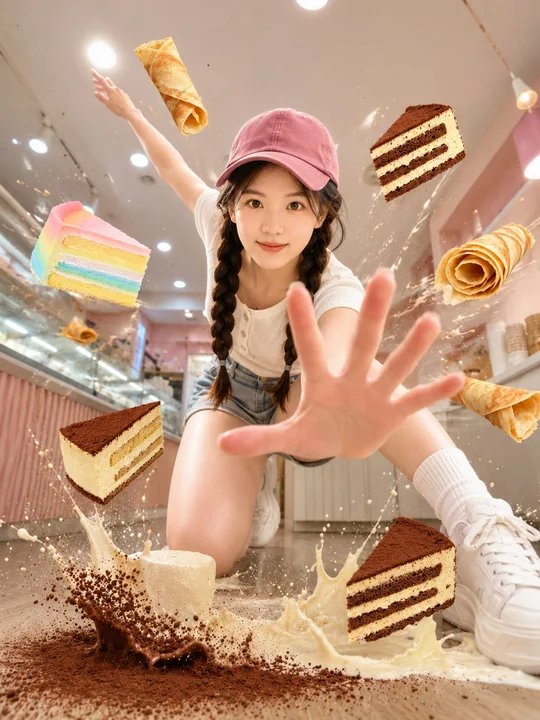 Sweet Shop Suspended Special Effects Portrait Photography