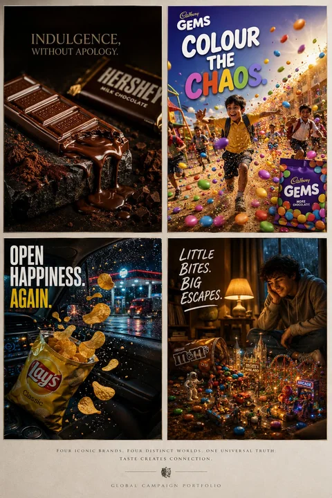 High-end fast-moving consumer goods advertising creative collage poster