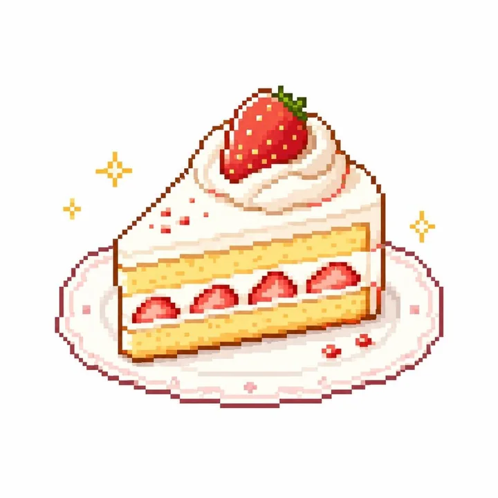 Icônes de nourriture mignonnes au style pixel rétro
